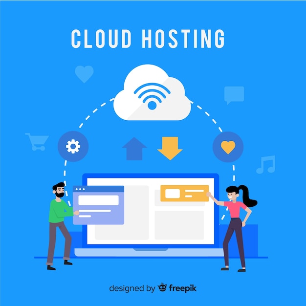 Cloud hosting service background